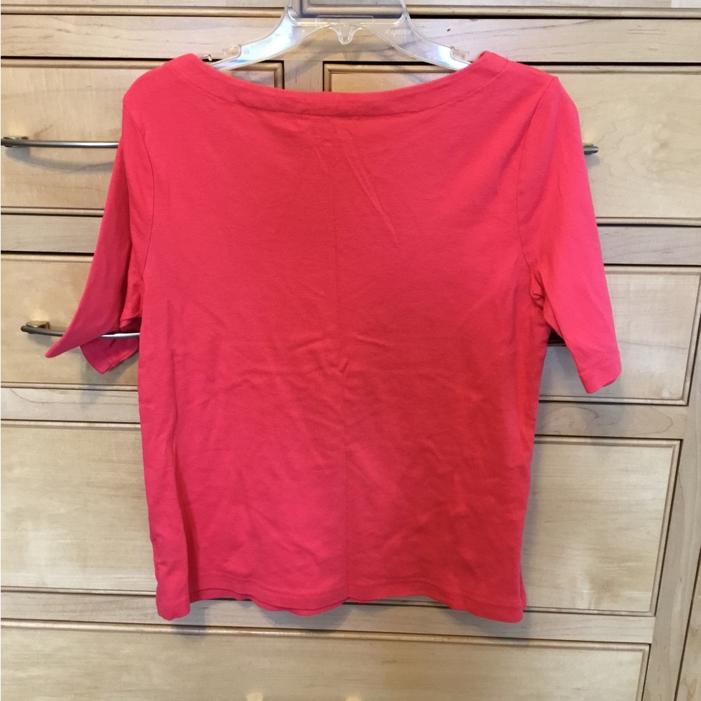 Croft & Barrow T-shirt, boat neck size XL, 100% cotton. Half sleeve. - Picture 3 of 7